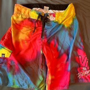 Billabong men’s tie dye swim trunks